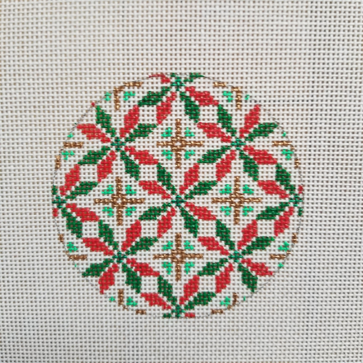 Classic Geometric Needlepoint Canvas -Bargello 13 and 18 mesh Holiday