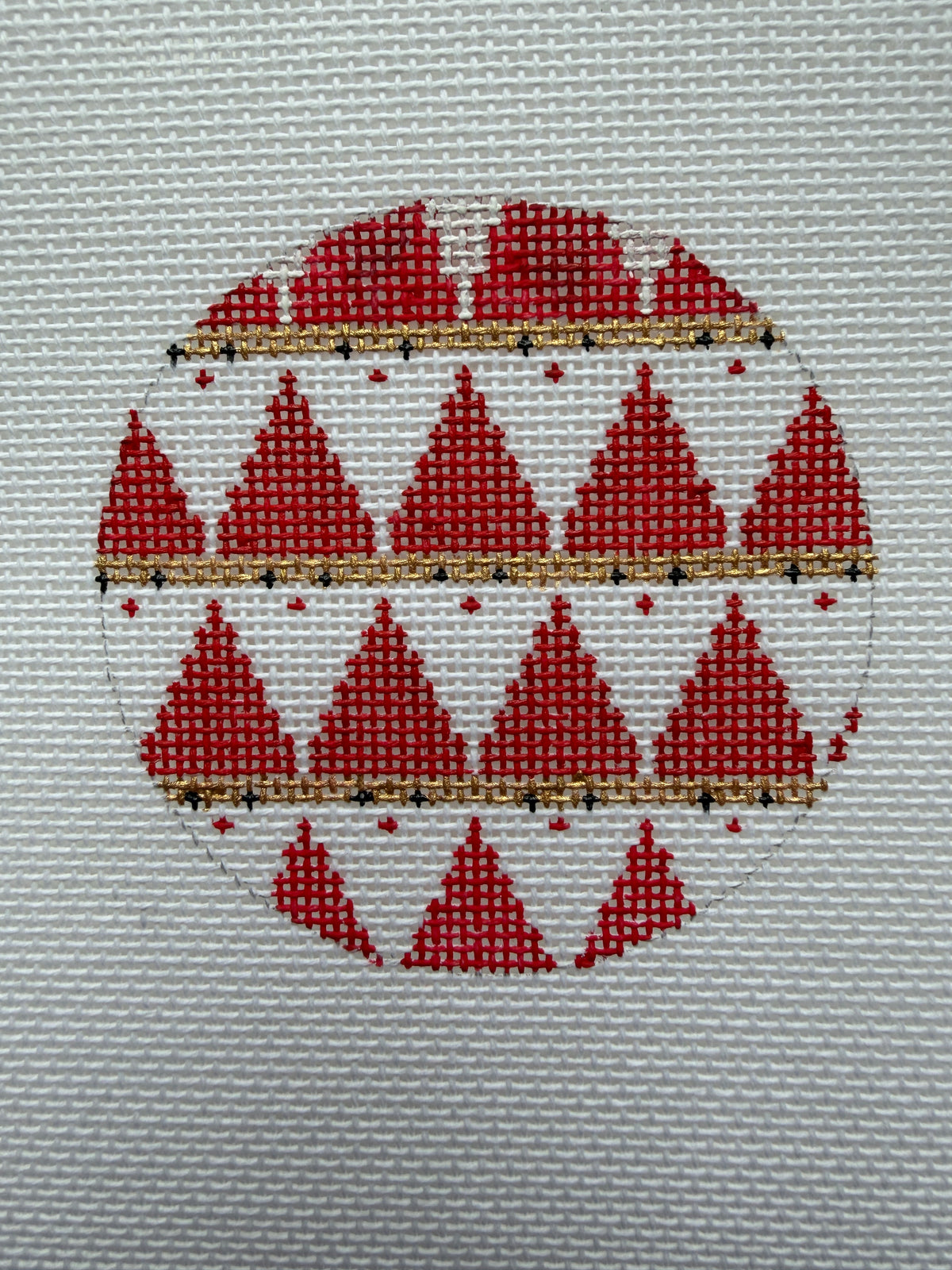 Classic Geometric Needlepoint Canvas -Bargello 13 and 18 mesh