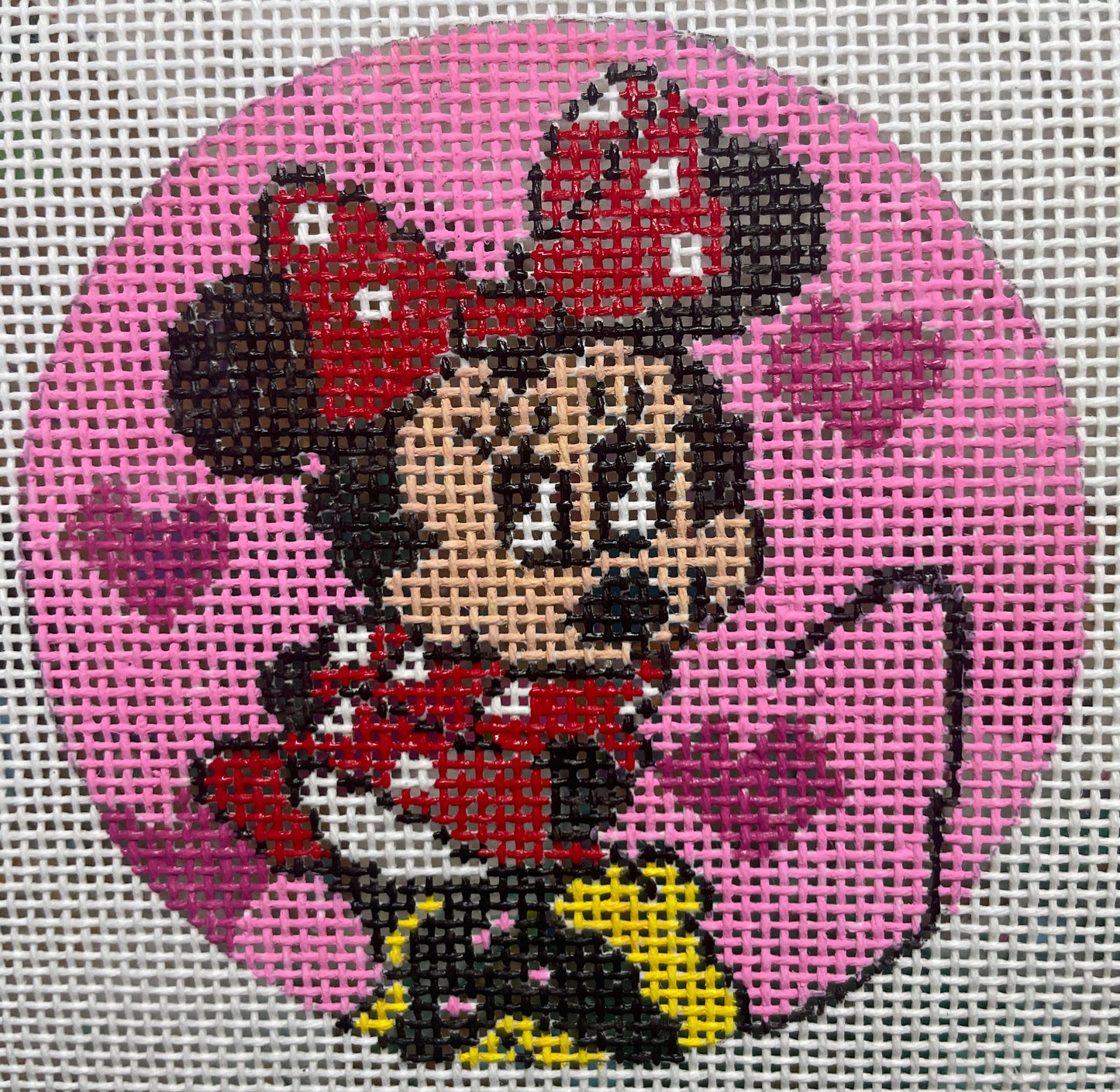 Girly Iconic Mouse Needlepoint Canvas