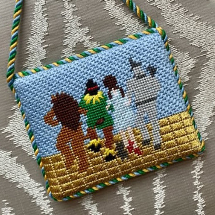 Wizard of Oz Hand Painted Needlepoint Canvas 13 Mesh - Studio Second