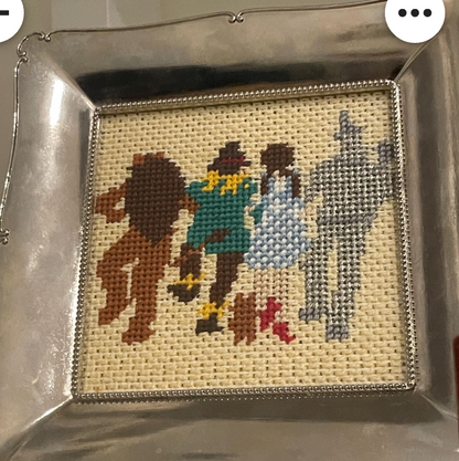 Wizard of Oz Hand Painted Needlepoint Canvas 18 Mesh