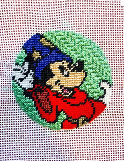 Wizard Mickey Hand Painted Needlepoint Canvas