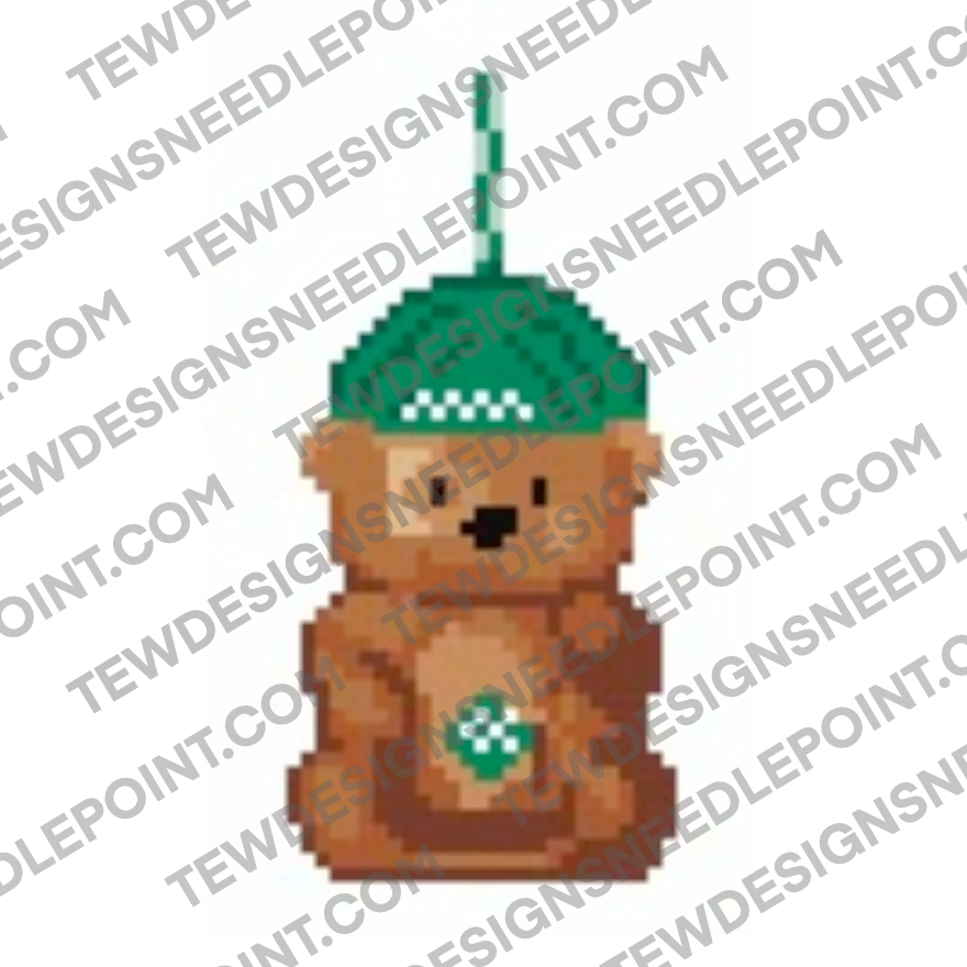 Starbucks Bear Needlepoint Chart PDF Download