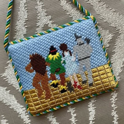 Wizard of Oz Hand Painted Needlepoint Canvas 13 Mesh - Studio Second