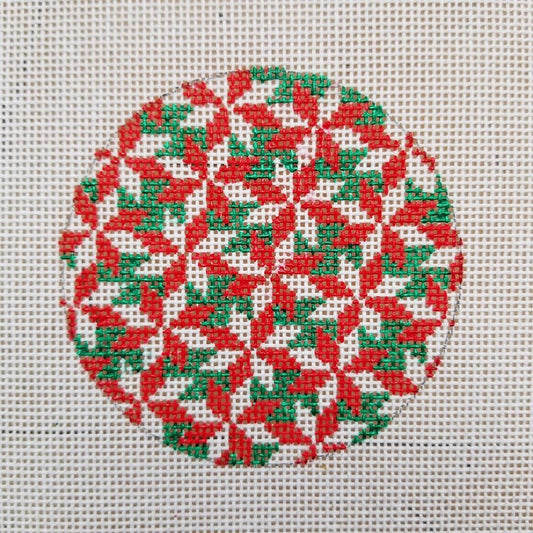 Classic Geometric Round Needlepoint Canvas